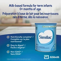 Similac Step 1 Non-GMO Baby Formula Powder, Newborn Formula, 0+ Months, 850 grams, 850 g