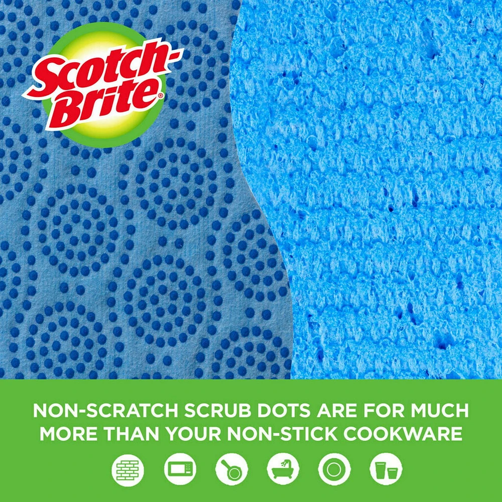 Éponge à pois de récurage antiégratignures Scotch-Brite®, 3/paquet