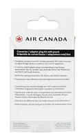 Air Canada Converter / Adapter Plug Kit with Pouch, 7 pieces