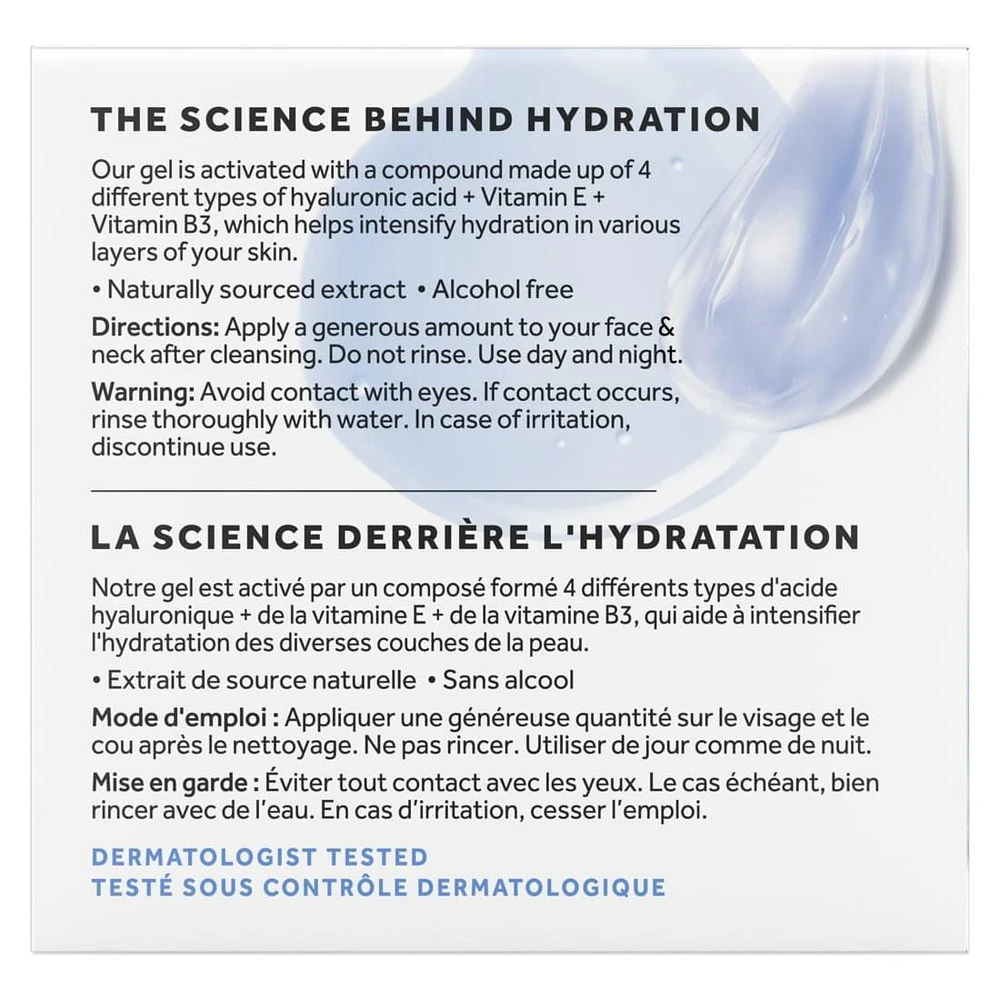 POND’S Hyaluronic Acid, Vitamin E & B3 Gel Face Moisturizer For 24 hour Hydration and Luminous Skin, 3.4 oz, Lightweight and Hydrating Face Moisturizer