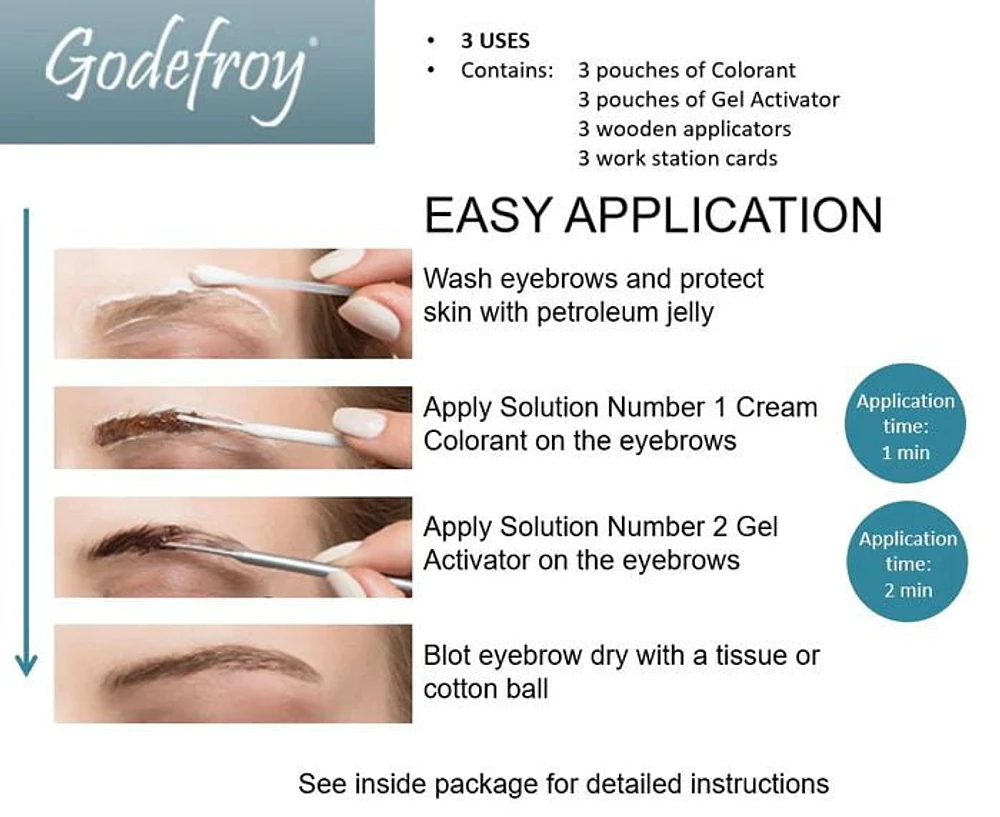 Godefroy Instant Brow Tint (28 Day) - Brown, Brow Tint (28 Day