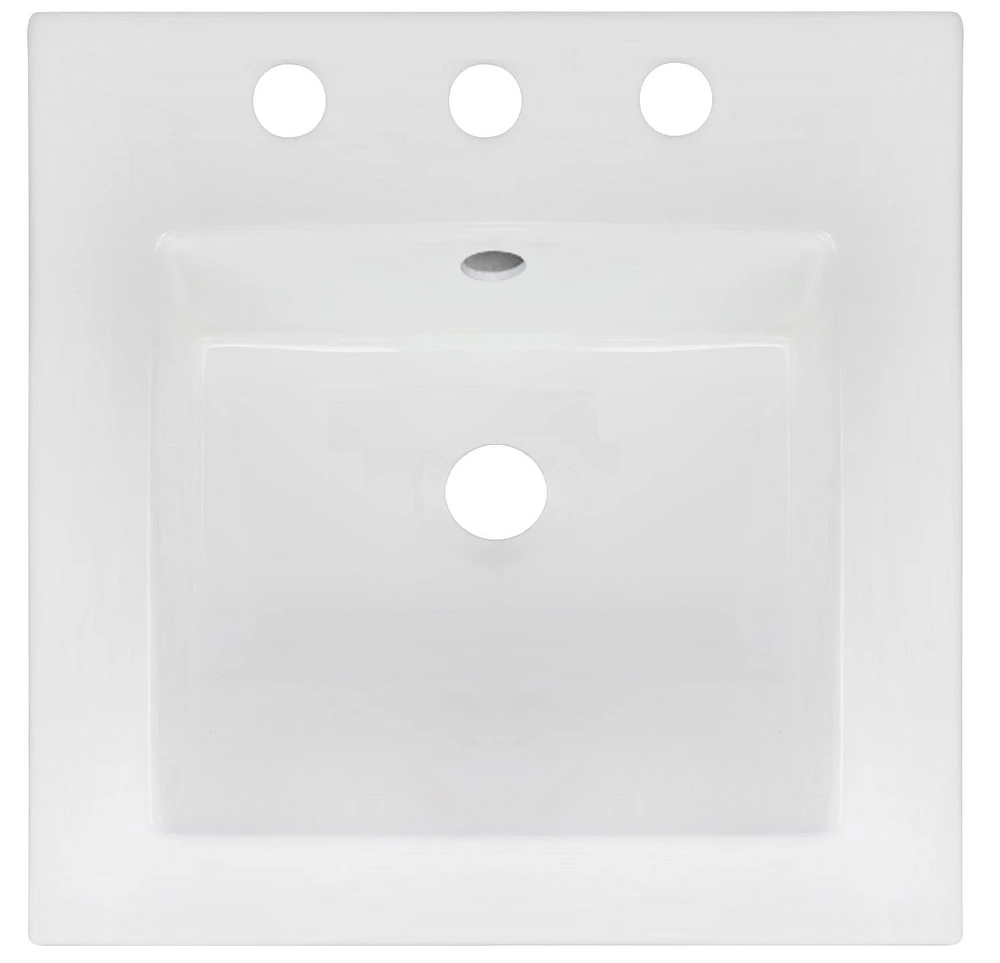 American Imaginations 19.5-in. W 16.25-in. D CUPC Certified Oval Bathroom Undermount Sink In White Color AI-1312