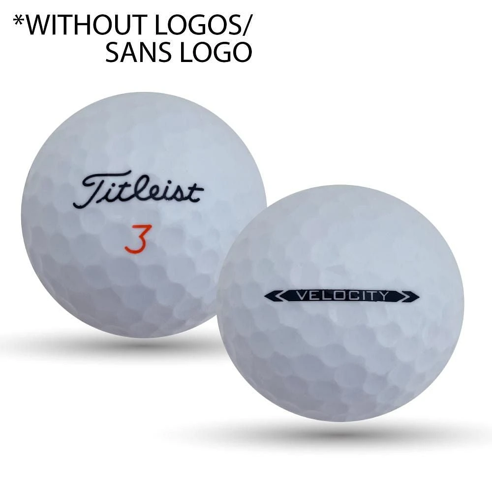 Mulligan - 24 Titleist Velocity No Logo 5A Recycled Used Golf Balls, White