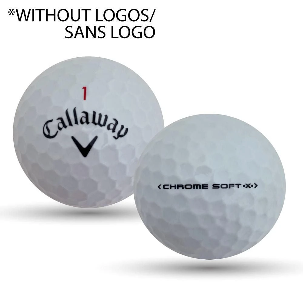 Mulligan - 36 Callaway Chrome Soft x No Logo 5A Recycled Used Golf Balls, White