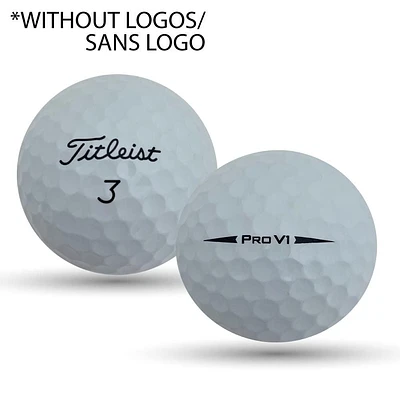 Mulligan - 24 Titleist Prov V1 2018 No Logo 5A Recycled Used Golf Balls, White