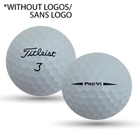 Mulligan - 24 Titleist Prov V1 2018 No Logo 5A Recycled Used Golf Balls, White