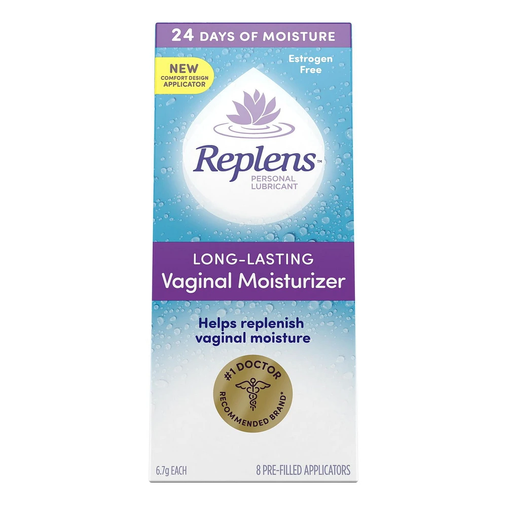 Replens Vaginal Moisturizer Gel, 2.5ml x 8 applicators