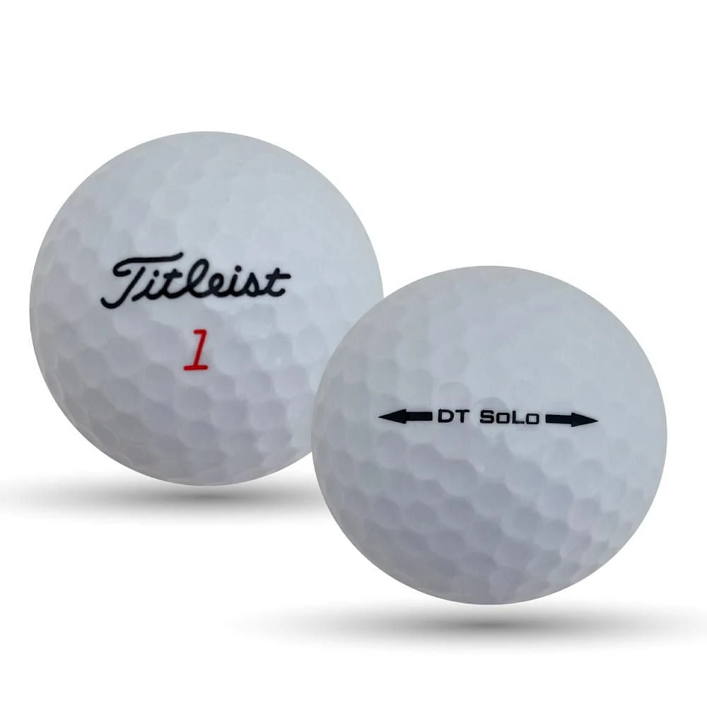 Mulligan - 24 Titleist DT Solo 5A Recycled Used Golf Balls, White