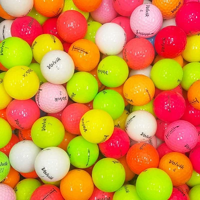 Mulligan - 72 Volvik Mix 5A/4A Recycled Used Golf Balls, Color