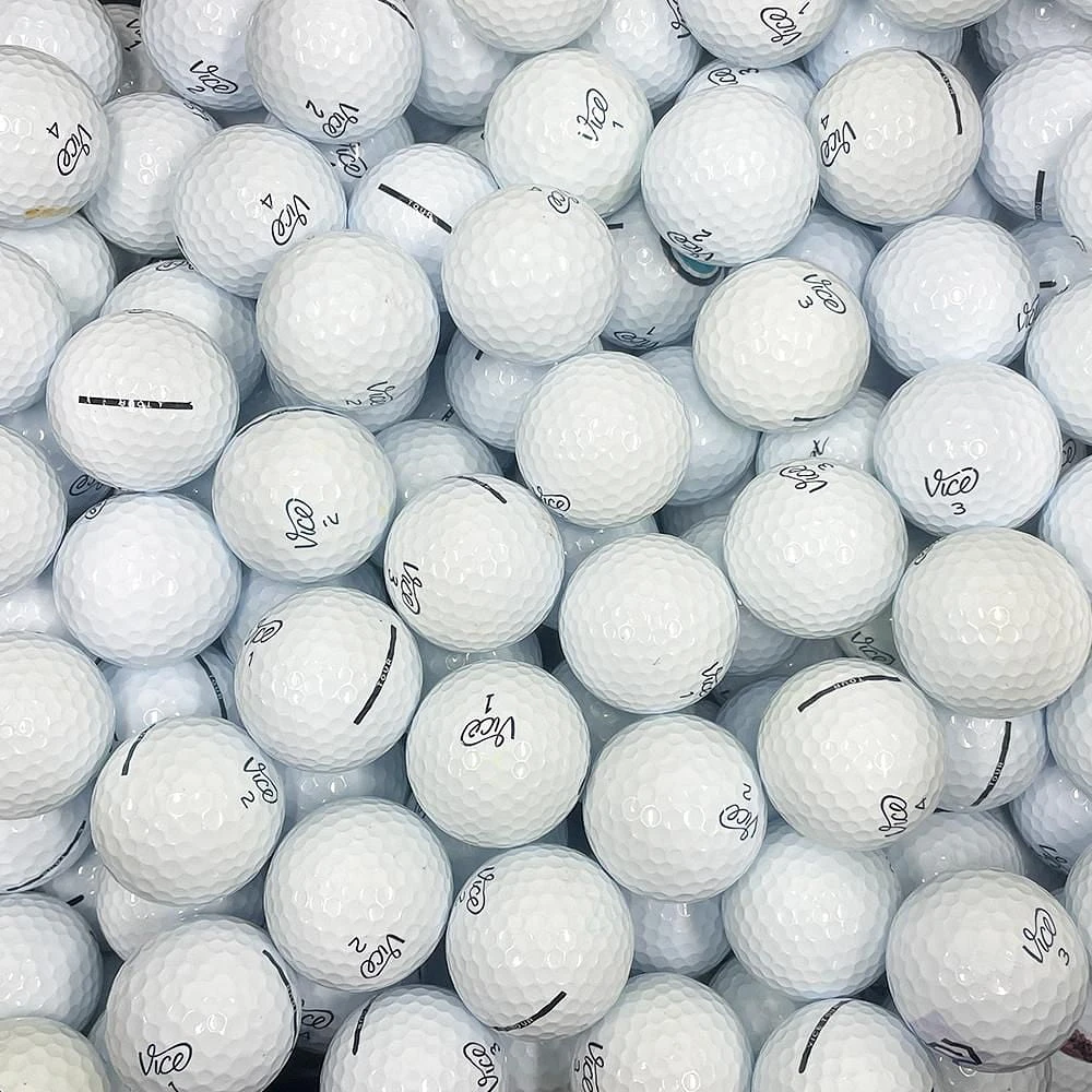 Mulligan - 50 Vice Mix AAA Recycled Used Golf Balls, White