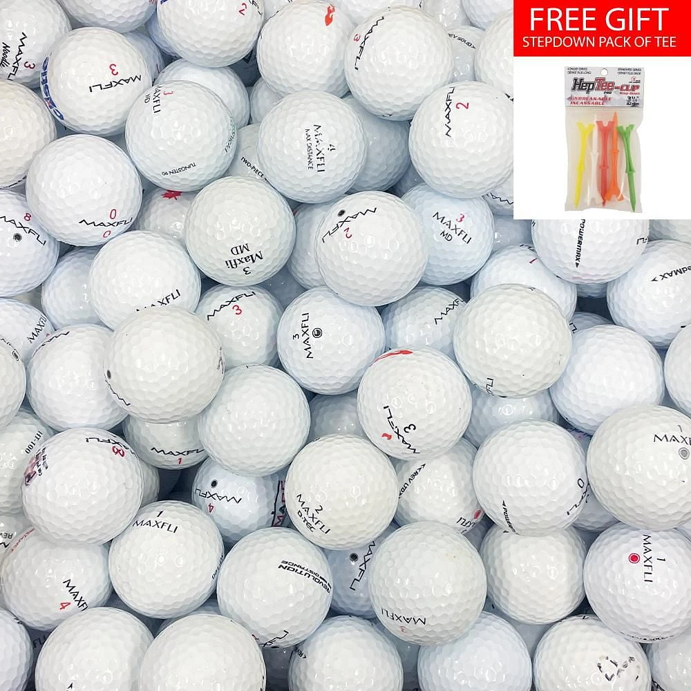 Mulligan - 88 Maxfli Mix AAA Recycled Used Golf Balls, White