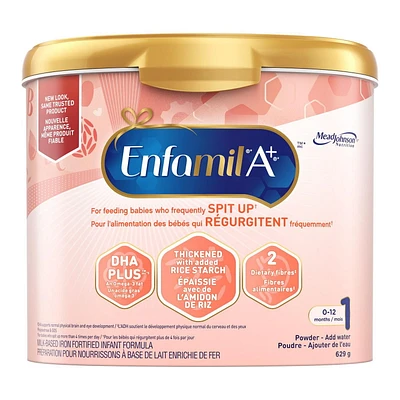 Enfamil A+ pour régurgitations frequent, en poudre, contenant 629g