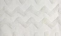 hometrends ZigZag White Decorative Cushion