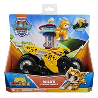 PAW Patrol, Cat Pack, Wild Cat’s Transforming Toy Motorcycle with Collectible Action Figure, Kids Toys for Ages 3 and up