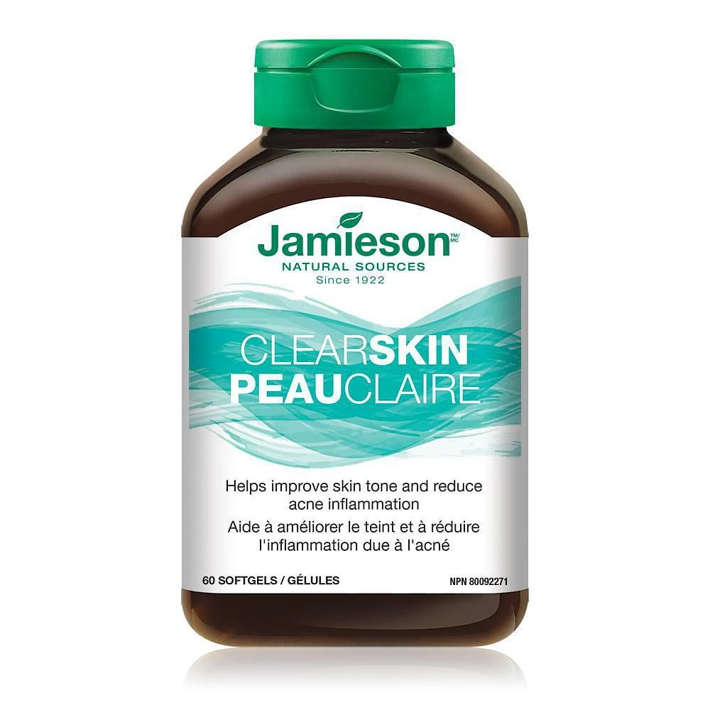 Jamieson Clear Skin Softgels, 60 Softgels