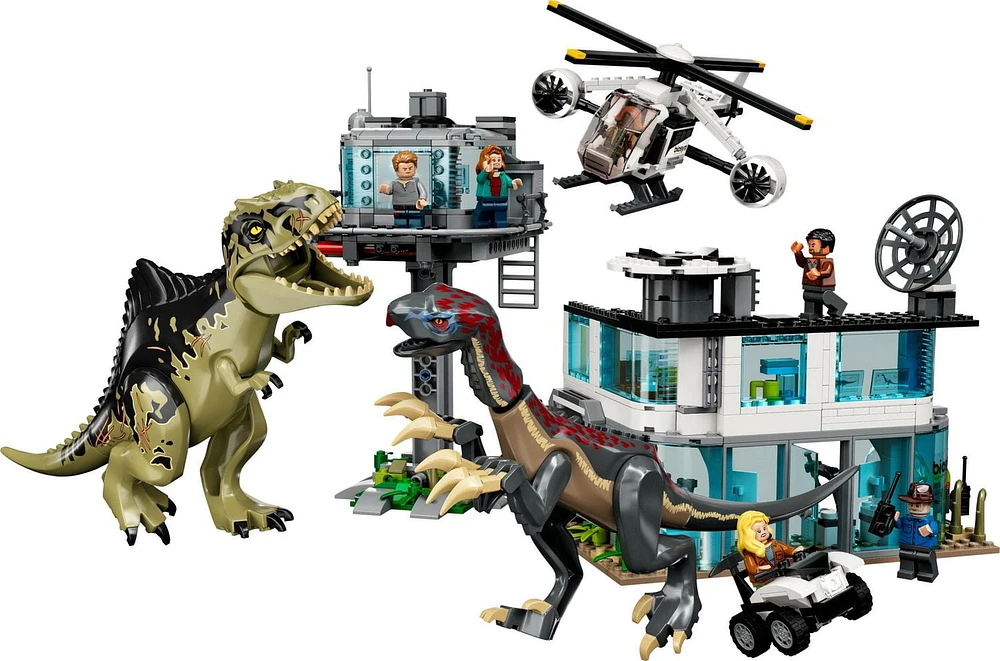 LEGO Jurassic World Giganotosaurus & Therizinosaurus Attack 76949 Toy Building Kit (810 Pieces)