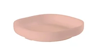 Assiette silicone ventouse rose clair
