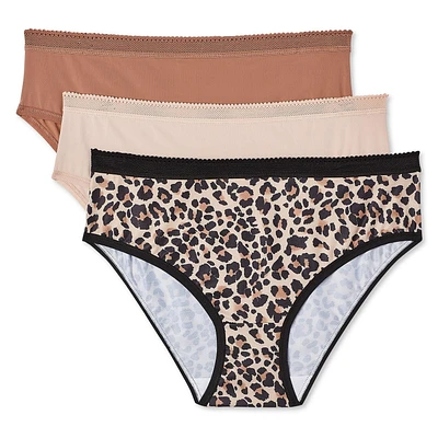 Lot de 3 culottes taille basse en microfibre George pour femmes