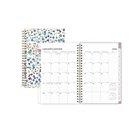 2024 Weekly Monthly Planner, 5x8, Blue Sky, Ditsy Watercolor