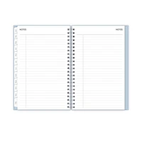 2024 Weekly Monthly Planner, 5x8, Blue Sky, Solid Morning Blue