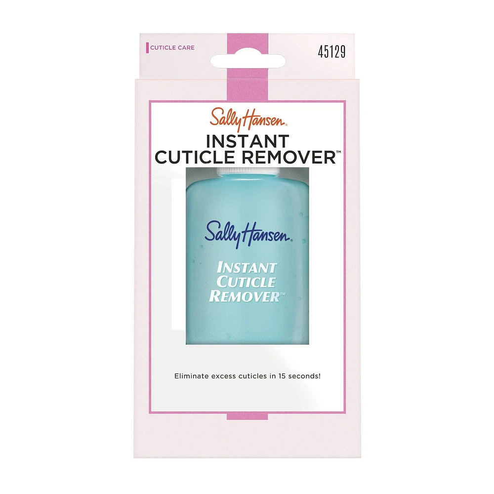 Sally Hansen Instant Cuticle Remover™, formule gel à base de camomille et d'aloès, dissout les cuticules, peut être utilisé pour les callosités Elimine les cuticules