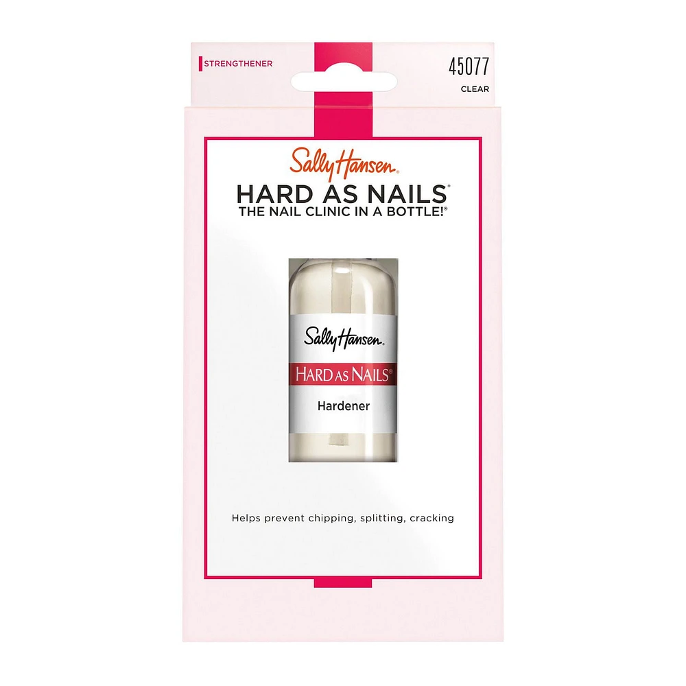 Sally Hansen Fortifiant Hard as Nails®, protège contre l'écaillage et les fissures, obtenez des ongles plus longs, plus forts et brillants Traitement Fortifiant