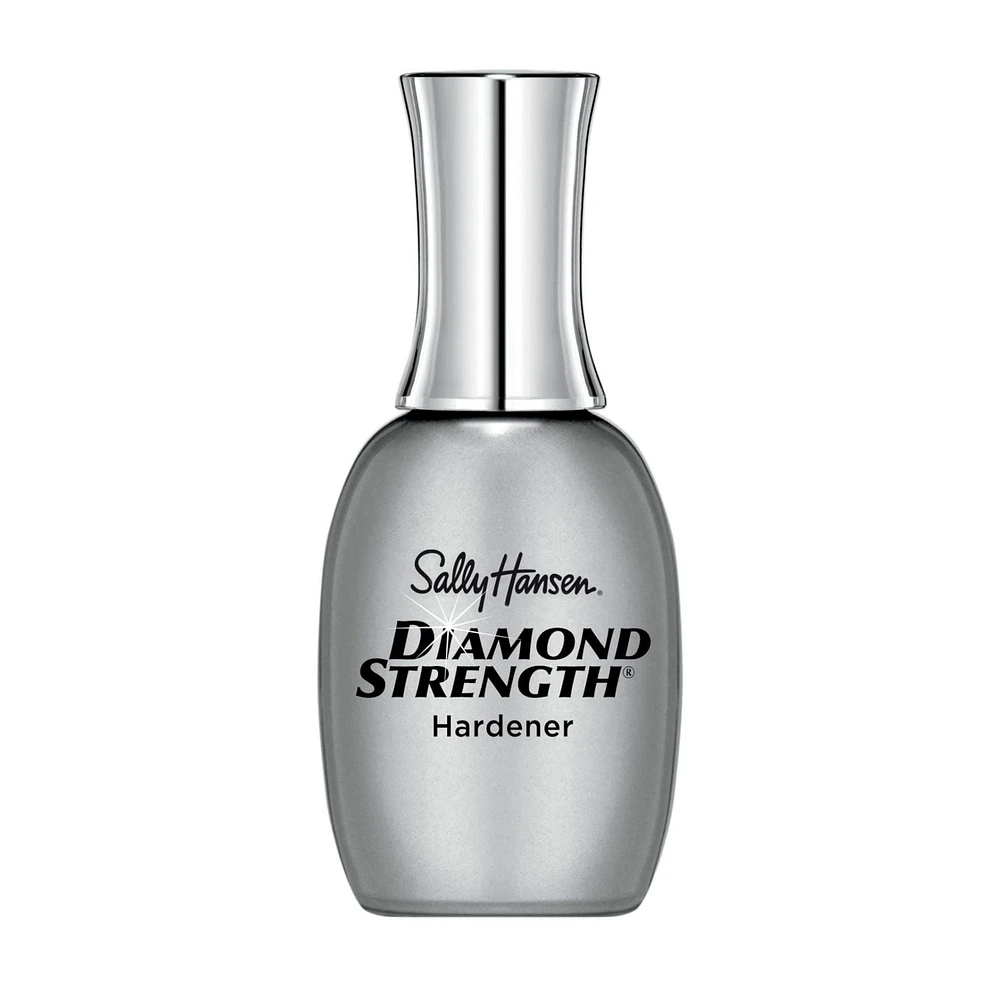 Sally Hansen Diamond Strength® Hardener, ends cracking, splitting & peeling, while locking in moisture, noticeably harder, stronger nails, Ends splitting & cracking