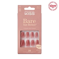KISS Bare but Better Nails - Fake Nail, 28 Count, Short, Ready-to-wear