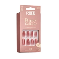 KISS Bare but Better Nails - Fake Nail, 28 Count, Short, Ready-to-wear