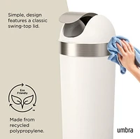 Umbra Venti 16-Gallon (62L) Trash Can with Swing Top Lid