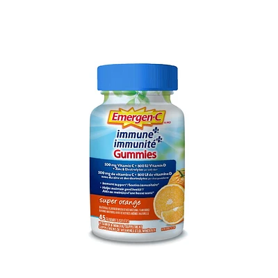 EMERGEN-C Immune+ Gummies (Super Orange flavour), 45 ct, EMERGEN-C Immune+ Gummies, 45 ct