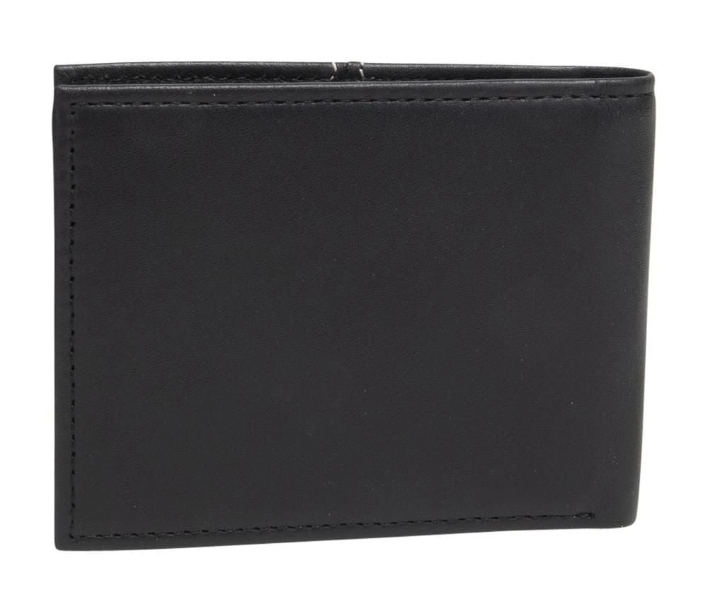 Portefeuille mince en véritable cuir de R70 en noir pour hommes