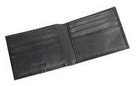 Portefeuille mince en véritable cuir de R70 en noir pour hommes