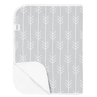 Kushies Waterproof Flat Changing Pad, Liner - 100% Cotton Flannel Upper and waterproof bottom - Large size- One Direction