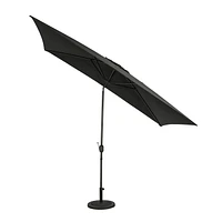 Bimini 6.5-ft x 10-ft Rectangular Market Umbrella - Black - Polyester Canopy