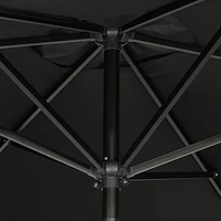 Bimini 6.5-ft x 10-ft Rectangular Market Umbrella - Black - Polyester Canopy