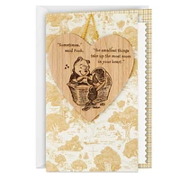 Hallmark Disney Winnie the Pooh Baby Shower Card with Removable Ornament (Pooh and Piglet) Welcome New Baby, Congratulations, Gender Reveal