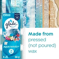 Glade® Cubes de Cire, Vagues D`eau 6 fondre