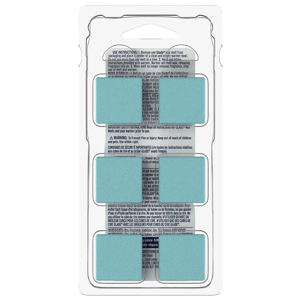 Glade® Cubes de Cire, Vagues D`eau 6 fondre