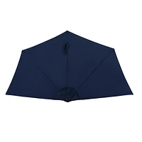 Lanai 9-ft Half Umbrella - Navy Blue - Polyester Canopy