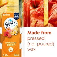 Glade® Wax Melt Air Freshener Refills, Hawaiian Breeze, 6 Melts