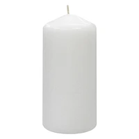 Mainstays Unscented White Pillar Candle, 2.8" Dia x 6"H