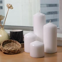 Mainstays Unscented White Pillar Candle, 2.8" Dia x 6"H