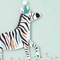 Hallmark Signature Birthday Card for Kids (Zebra, One of a Kind)