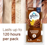 Glade® Wax Melt Air Freshener Refills, Cashmere Woods, 6 Melts