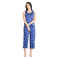 Ensemble 2 pièces avec pantalon capri George pour femmes Tailles TP–TTG