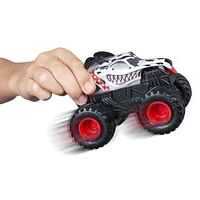 Monster Jam, Official Monster Mutt Dalmatian Rev ‘N Roar Monster Truck, 1:43 Scale