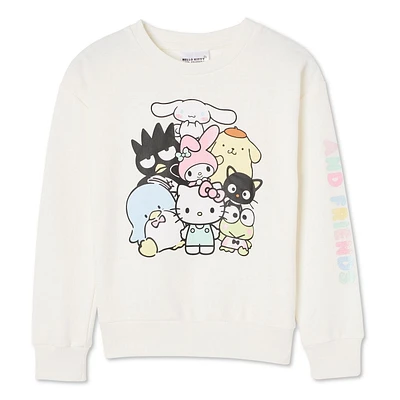 Chandail à manches longues Hello Kitty et ses amis pour filles