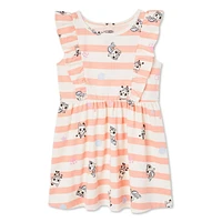 Gabby's Dollhouse Toddler Girls' Ruffle Dress, Sizes 2T-5T