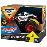 Monster Jam, Official Monster Mutt Dalmatian Rev ‘N Roar Monster Truck, 1:43 Scale